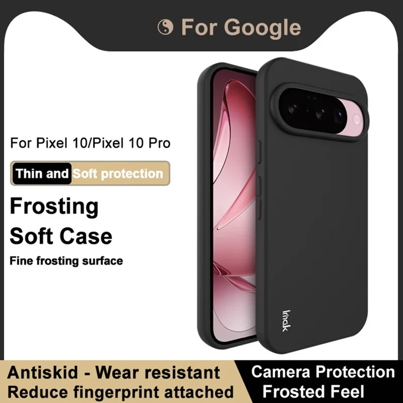 Funda IMAK UC-3 para Google Pixel 10 / 10 Pro, Carcasa Mate Antihuellas de TPU Suave