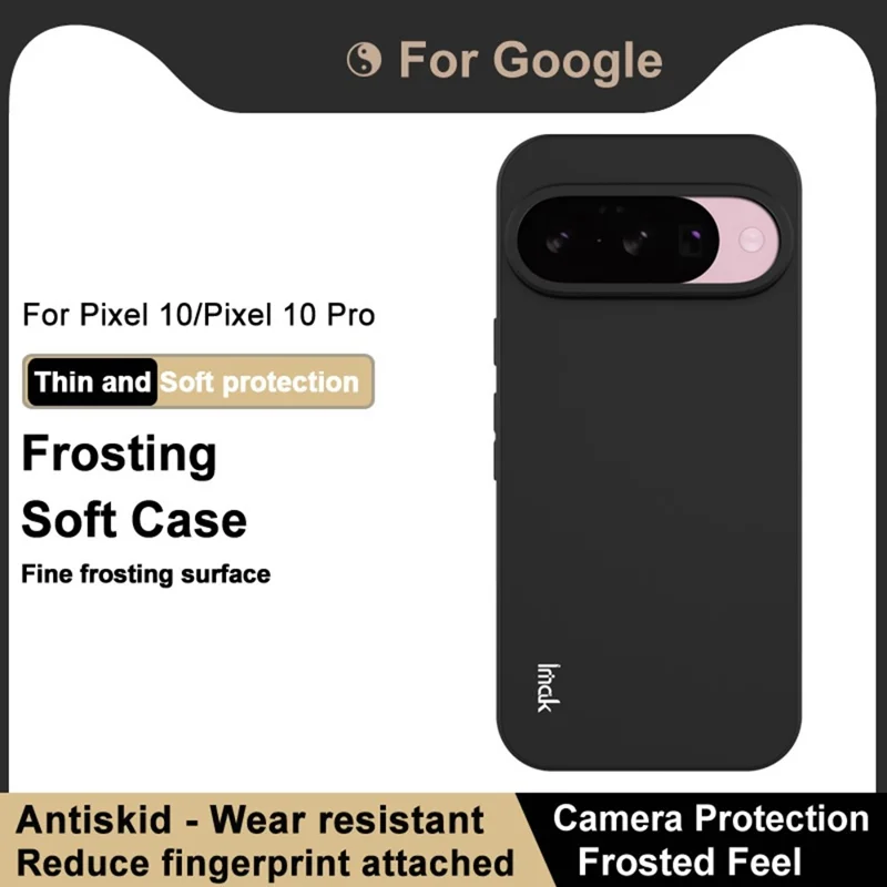 Funda IMAK UC-3 para Google Pixel 10 / 10 Pro, Carcasa Mate Antihuellas de TPU Suave