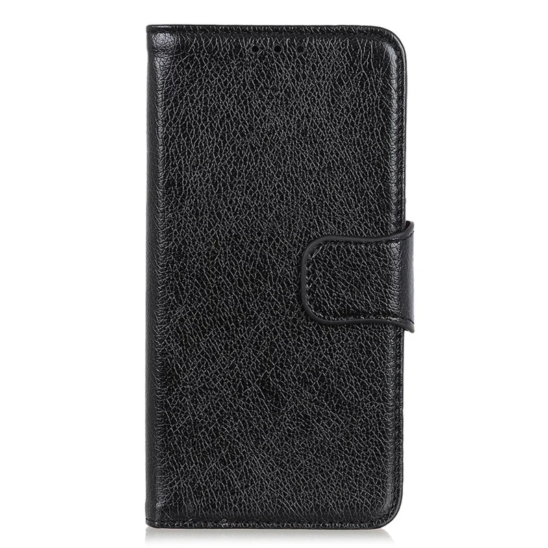 Anti-scratch Phone Case For Samsung Galaxy S23 Nappa Texture Split Leather Magnetic Flip Folio Wallet Stand Protective Phone Cover - Black