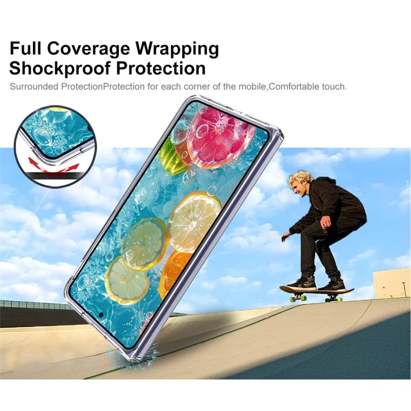 IMAK Crystal Case II Pro für Oppo Find N5 5G Hülle Transparent PC Handyhülle (Obere Abdeckung + Untere Abdeckung)