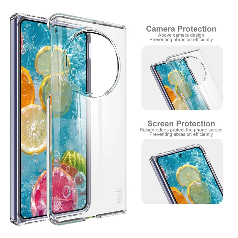 IMAK Crystal Case II Pro für Oppo Find N5 5G Hülle Transparent PC Handyhülle (Obere Abdeckung + Untere Abdeckung)