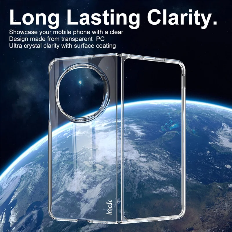 IMAK Crystal Case II Pro für Oppo Find N5 5G Hülle Transparent PC Handyhülle (Obere Abdeckung + Untere Abdeckung)
