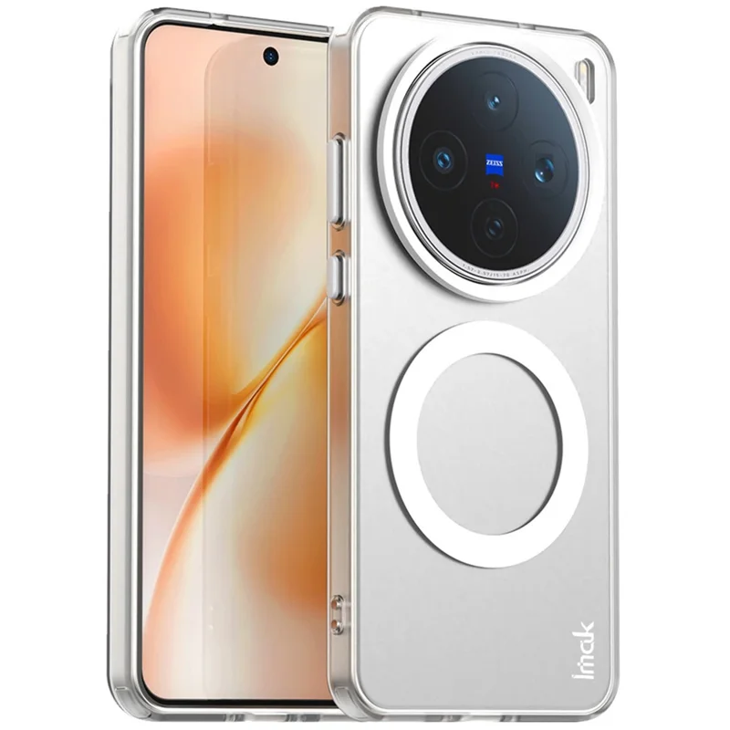 IMAK для vivo X200s 5G чехол, совместимый с MagSafe, в цвете конфетти, противоударный, TPU + PET задняя крышка - Белый