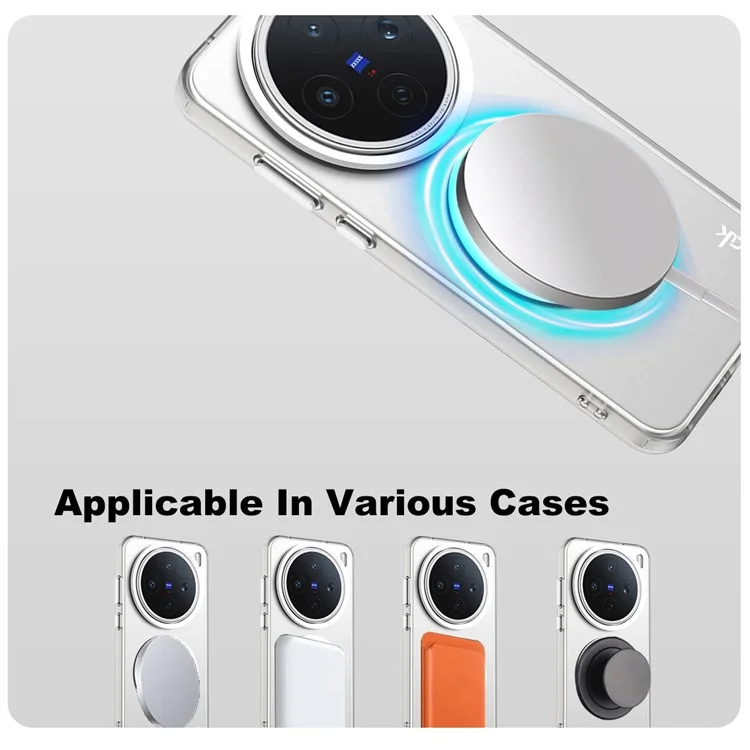 IMAK для vivo X200s 5G чехол, совместимый с MagSafe, в цвете конфетти, противоударный, TPU + PET задняя крышка - Белый