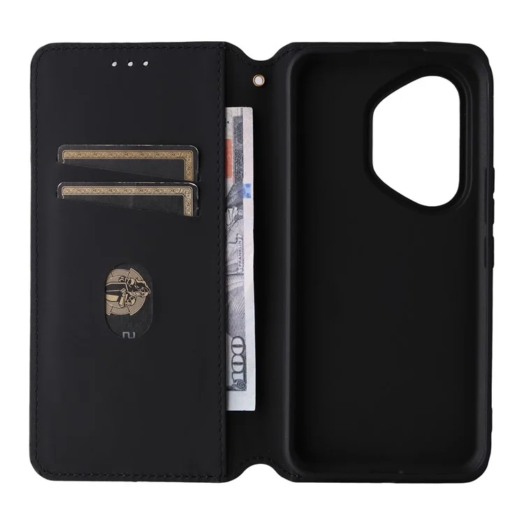 For Honor 400 Pro 5G (Global) Case Wallet Rhombus Imprinted Leather Phone Cover - Silver