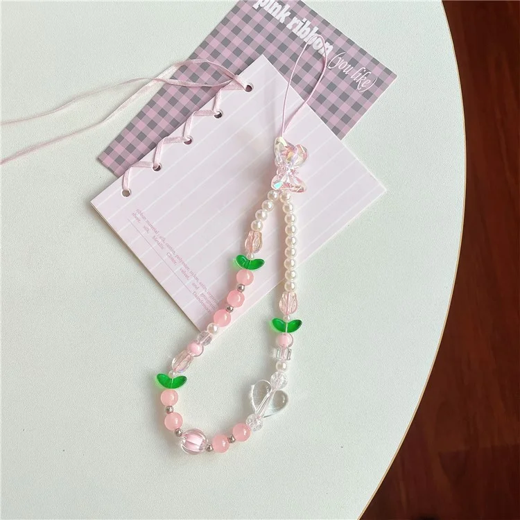 For iPhone 16 Pro Silicone Case Cute 3D Tulip Design Shockproof Phone Back Cover with Lanyard