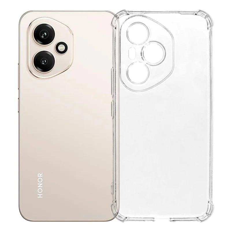 For Honor 400 5G (Global) Phone Case Reinforced Four Corner Anti-Drop Clear TPU Cover
