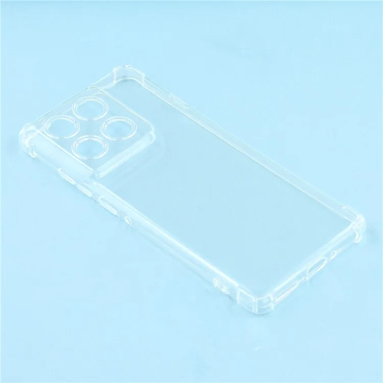 Funda para teléfono Motorola Edge 60 Pro 5G Reforzada de cuatro esquinas Cubierta TPU transparente anti-caídas