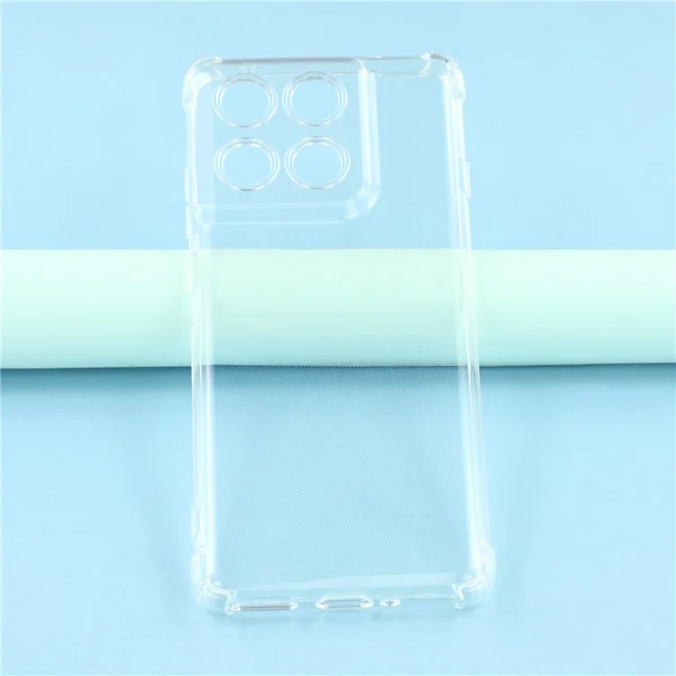 Funda para teléfono Motorola Edge 60 Pro 5G Reforzada de cuatro esquinas Cubierta TPU transparente anti-caídas