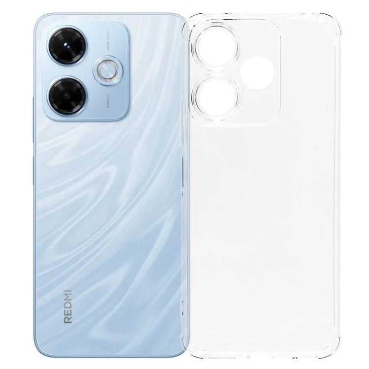 Cover per Xiaomi Redmi 13x 4G Custodia Rinforzata Angoli Antiurto Trasparente in TPU