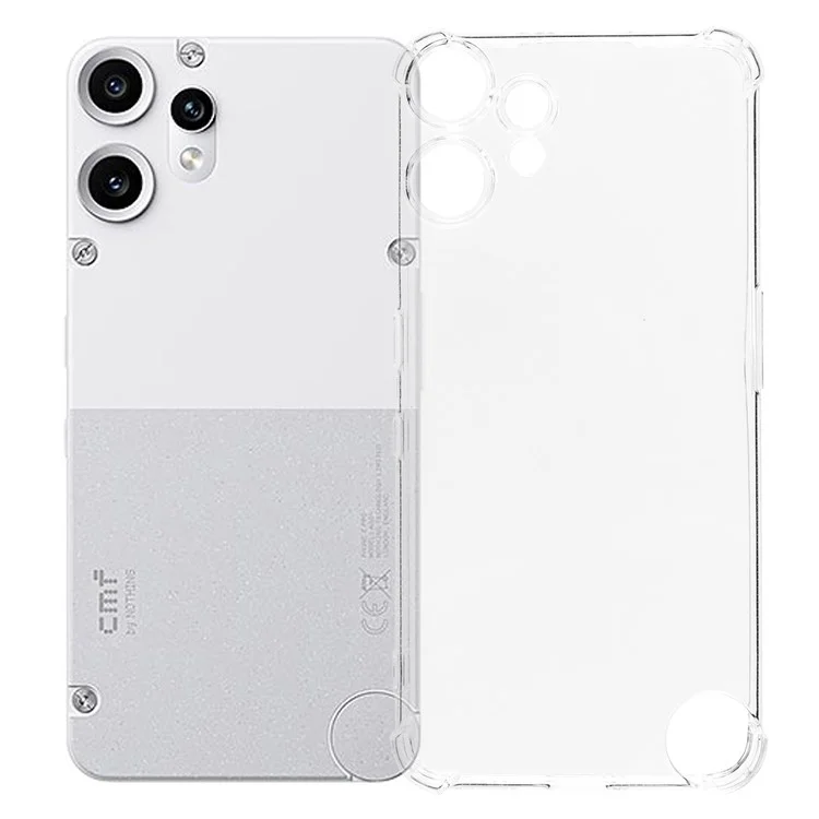 For Nothing CMF Phone 2 Pro Phone Case Reinforced Four Corner Anti-Drop Clear TPU Cover