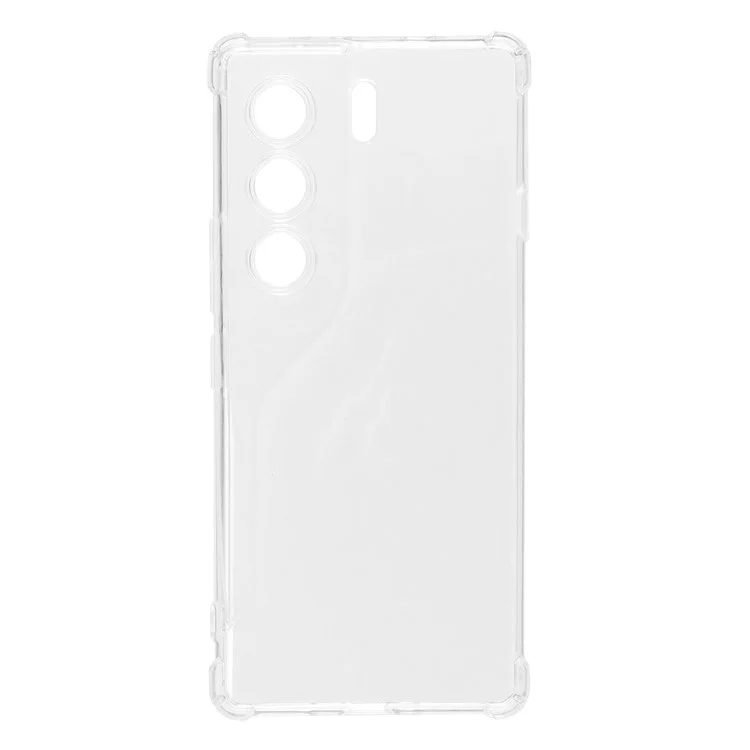 Für TECNO Camon 40 Pro 5G Handyhülle Verstärkte Vier-Ecken Stoßfeste Transparente TPU-Schutzhülle