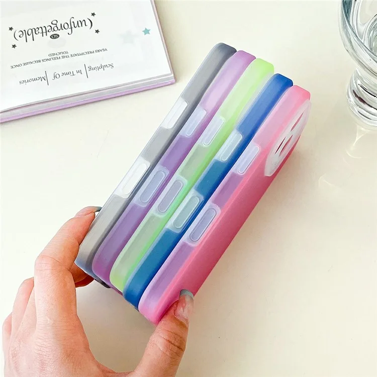 For iPhone 16 Pro Case Slim Silicone Phone Back Cover Anti-Fingerprint - Pink