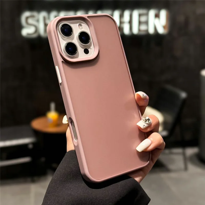 For iPhone 16 Pro Max Case Skin Touch TPU + PC Phone Back Cover Independent Button