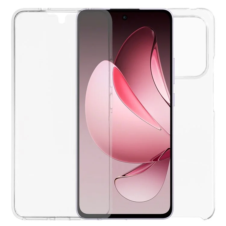 Cover per Oppo Reno13 F 5G / 4G con Cornice TPU, Retro Trasparente in Acrilico e Pellicola PET