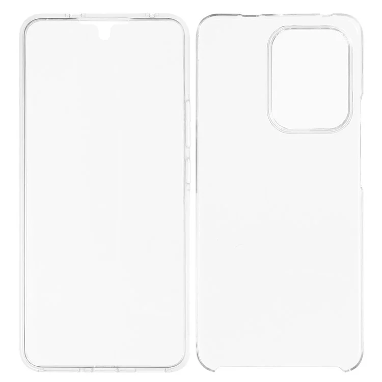 Cover per Oppo Reno13 F 5G / 4G con Cornice TPU, Retro Trasparente in Acrilico e Pellicola PET