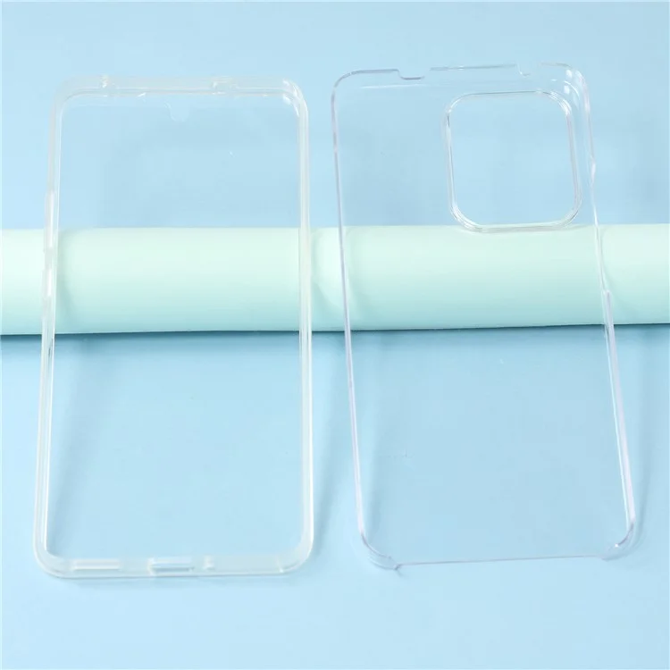 Cover per Oppo Reno13 F 5G / 4G con Cornice TPU, Retro Trasparente in Acrilico e Pellicola PET