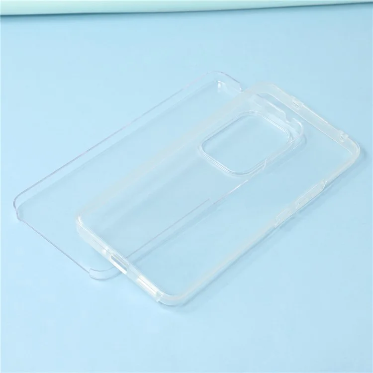 Cover per Oppo Reno13 F 5G / 4G con Cornice TPU, Retro Trasparente in Acrilico e Pellicola PET