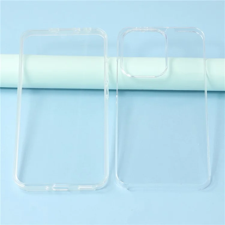 Чехол для Oppo Reno13 5G (Global) TPU-бампер с прозрачной акриловой задней панелью и PET-плёнкой