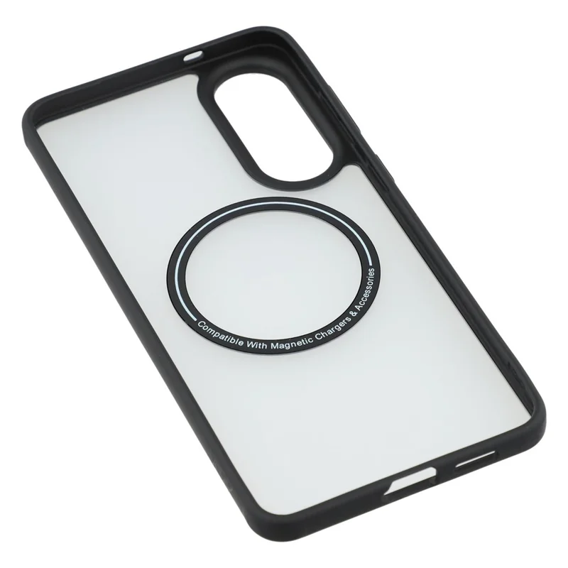 X-LEVEL For Samsung Galaxy S25 Edge Magnetic Case PC + TPU Matte Anti Drop Cell Phone Cover - Black