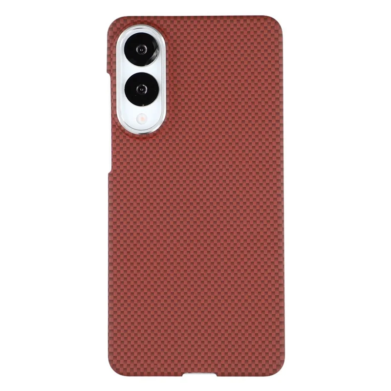 X-LEVEL For Samsung Galaxy S25 Edge Case Compatible with MagSafe Carbon Nanofiber+Metal Lens Frame Phone Cover - Red