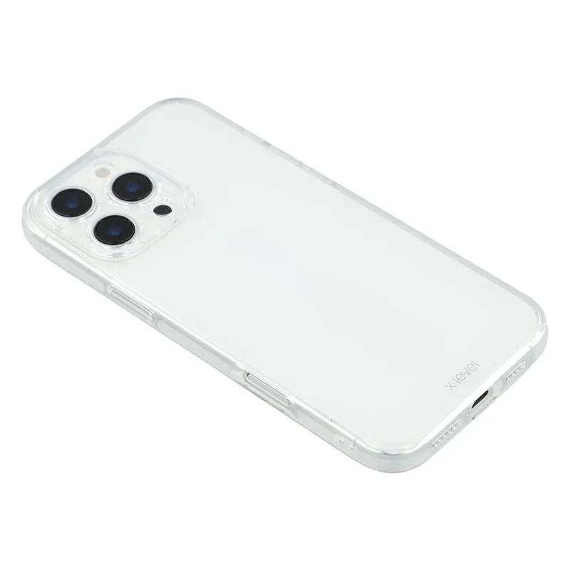 X-LEVEL para Funda iPhone 16 Pro Max Carcasa PC + TPU Transparente Cubierta Trasera del Teléfono - Transparente