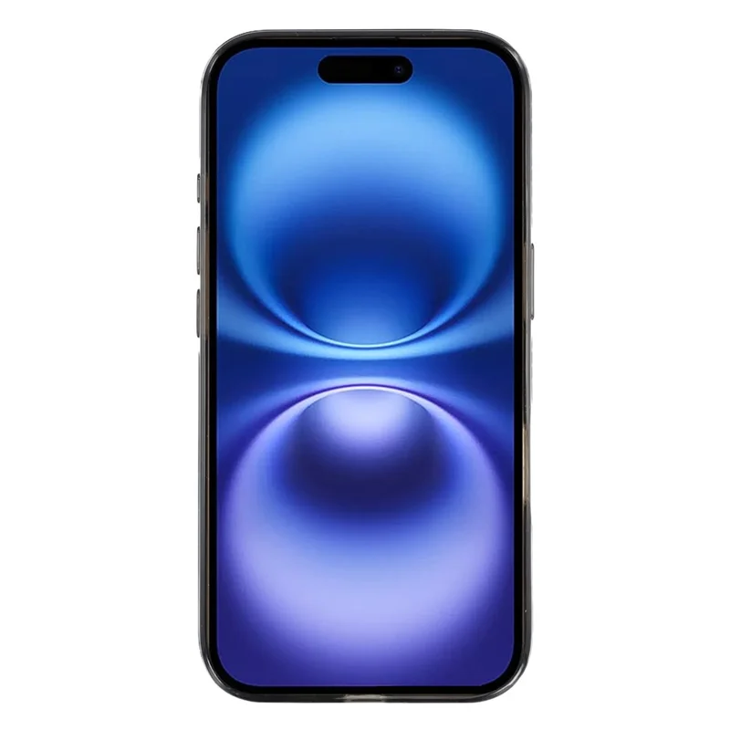 X-LEVEL Para Funda iPhone 16 PC + TPU Carcasa Trasera Translúcida para Teléfono - Negro Transparente