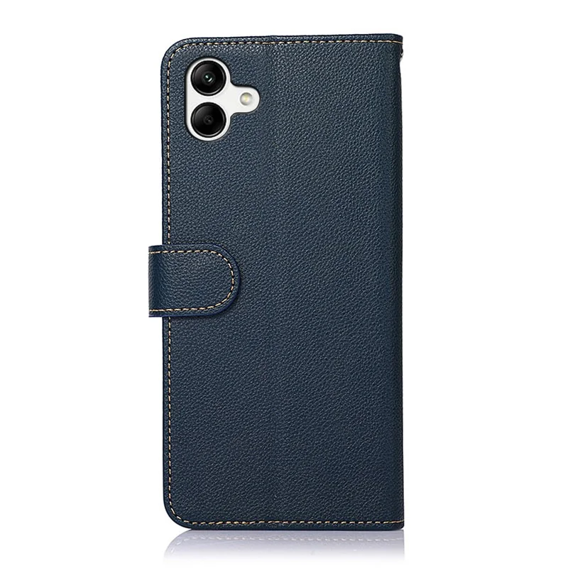 KHAZNEH For Samsung Galaxy A07 Case RFID Blocking Wallet PU Leather Phone Cover - Blue