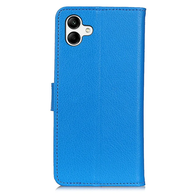 For Samsung Galaxy A07 4G / A06 4G / A06 5G Wallet Case PU Leather Phone Cover Litchi Texture - Blue