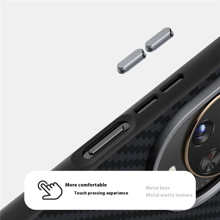 ABEEL For Huawei nova 14 Pro 5G Case Compatible with MagSafe Carbon Fiber Texture Back Cover - Black