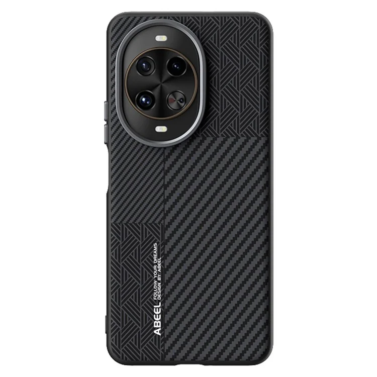 ABEEL For Huawei nova 14 Pro 5G Case PC + TPU + Aluminum Alloy + PU Leather Phone Cover Compatible with MagSafe - Texture 1