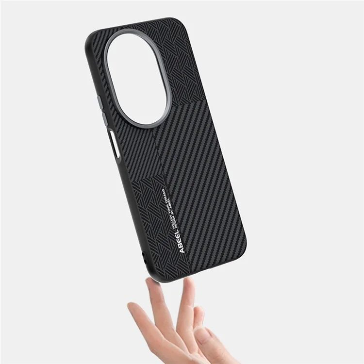 ABEEL For Huawei nova 14 Pro 5G Case PC + TPU + Aluminum Alloy + PU Leather Phone Cover Compatible with MagSafe - Texture 1