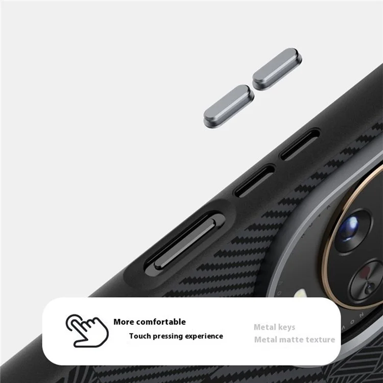 ABEEL For Huawei nova 14 Pro 5G Case PC + TPU + Aluminum Alloy + PU Leather Phone Cover Compatible with MagSafe - Texture 1