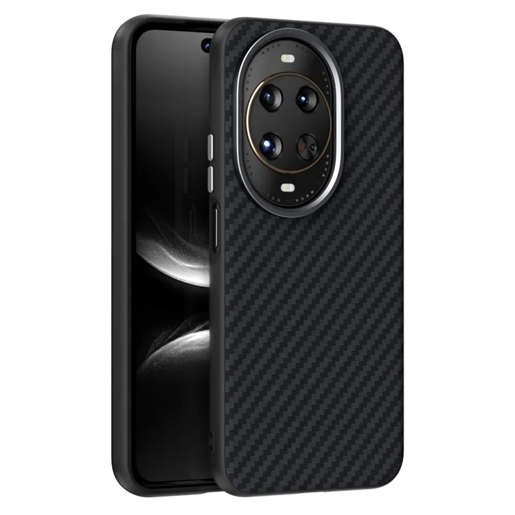 ABEEL For Huawei nova 14 Ultra 5G Case Compatible with MagSafe Carbon Fiber Texture Back Cover - Black