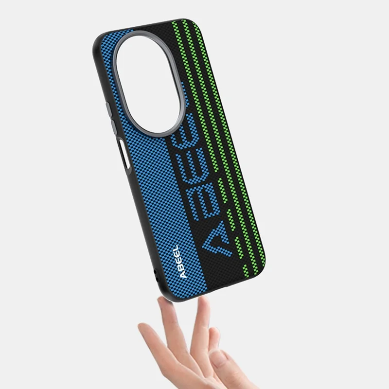 Funda ABEEL para Huawei nova 14 Ultra 5G Compatible con MagSafe - Carcasa de PC y TPU con Aleación de Aluminio y Cuero Impreso - Número 1 Excepcional