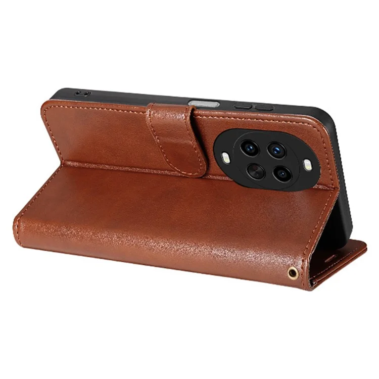 AZNS Für Huawei nova 14 Pro 5G Hülle Kratzfest PU-Leder Ständer Brieftasche Handyhülle - Braun