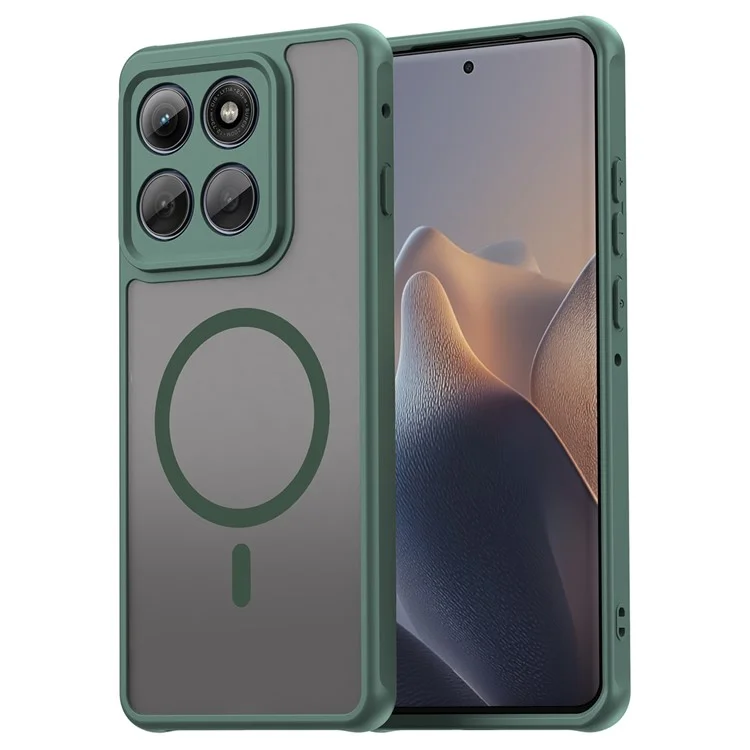 For Motorola Edge 60 Pro 5G Case Compatible with MagSafe Anti Drop PC + TPU Phone Cover - Green