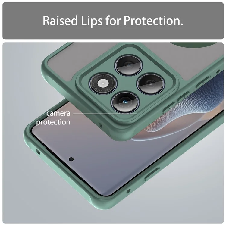 For Motorola Edge 60 Pro 5G Case Compatible with MagSafe Anti Drop PC + TPU Phone Cover - Green