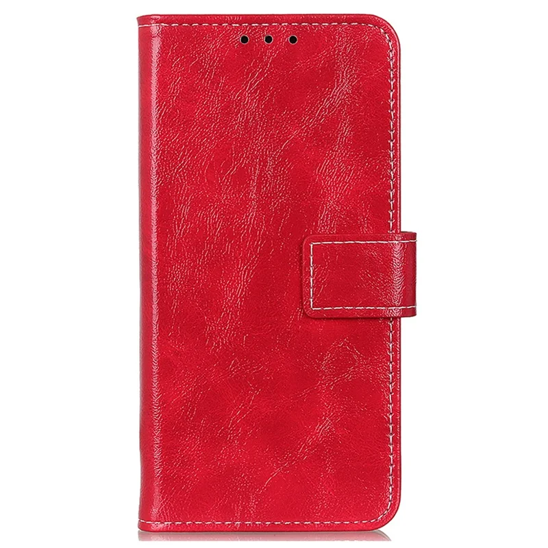 Per custodia Galaxy A17 Samsung Portafoglio in pelle Copertura del telefono Texture Crazy Horse - Rosso