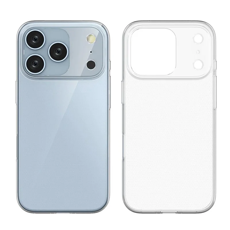 KALEBOL KLB-TPU009 For iPhone 17 Pro Clear Case 1.5mm Thickened TPU Shockproof Phone Cover
