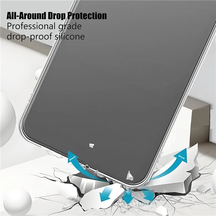 KALEBOL KLB-TPU012 For iPhone 17 Pro Max Case 1.5mm Clear TPU Protective Cover Large Camera Cutout