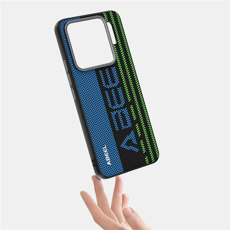 ABEEL For Xiaomi 15S Pro Case Compatible with MagSafe Printed PC TPU Aluminum Alloy Leather Phone Cover - Outstanding No. 1