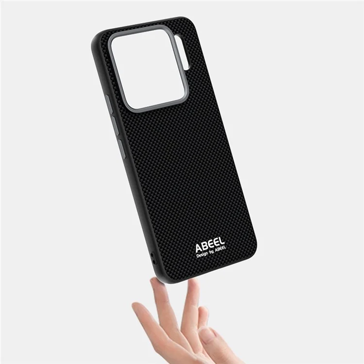 Funda ABEEL para Xiaomi 15S Pro Compatible con MagSafe, Diseño Impreso de PC, TPU, Aleación de Aluminio y Cuero - Negro