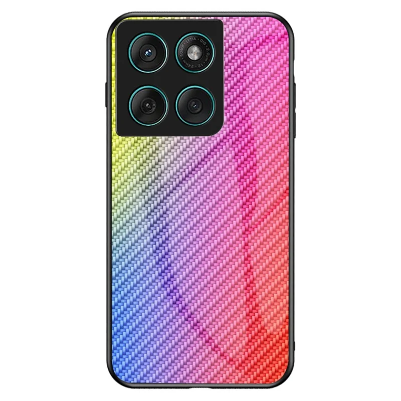 For Motorola Edge 60 Fusion 5G / Edge 60 5G Case Tempered Glass Shockproof Phone Cover - Colorful Fiber