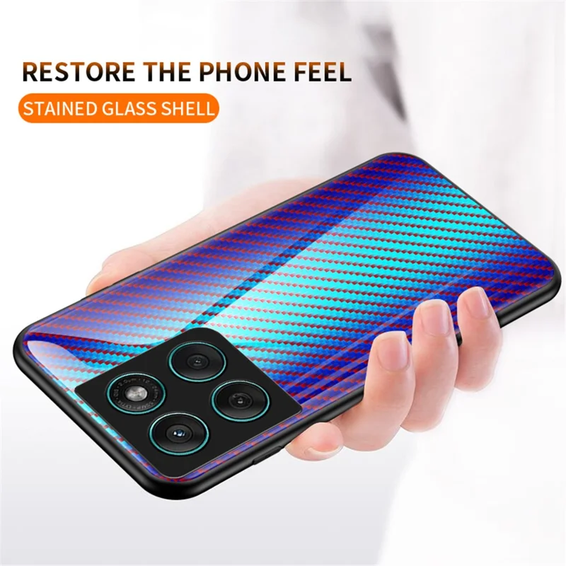 For Motorola Edge 60 Fusion 5G / Edge 60 5G Case Tempered Glass Shockproof Phone Cover - Colorful Fiber