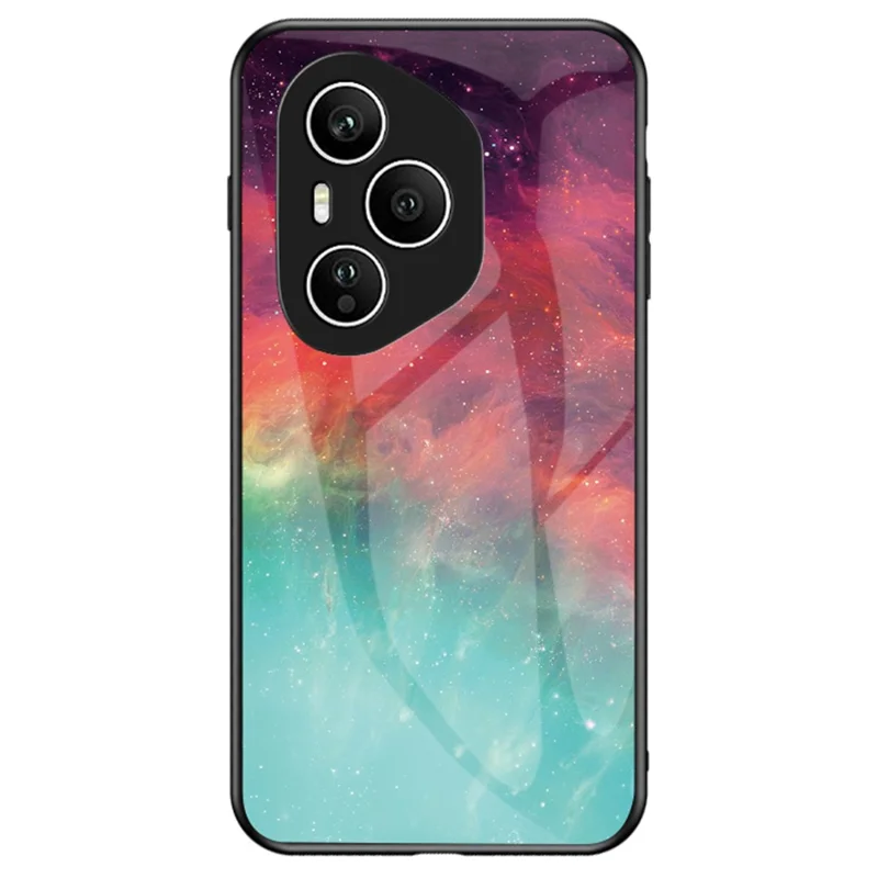 For Honor 400 Pro 5G (Global) Case Starry Sky Pattern Tempered Glass Phone Cover - Color Starry Sky