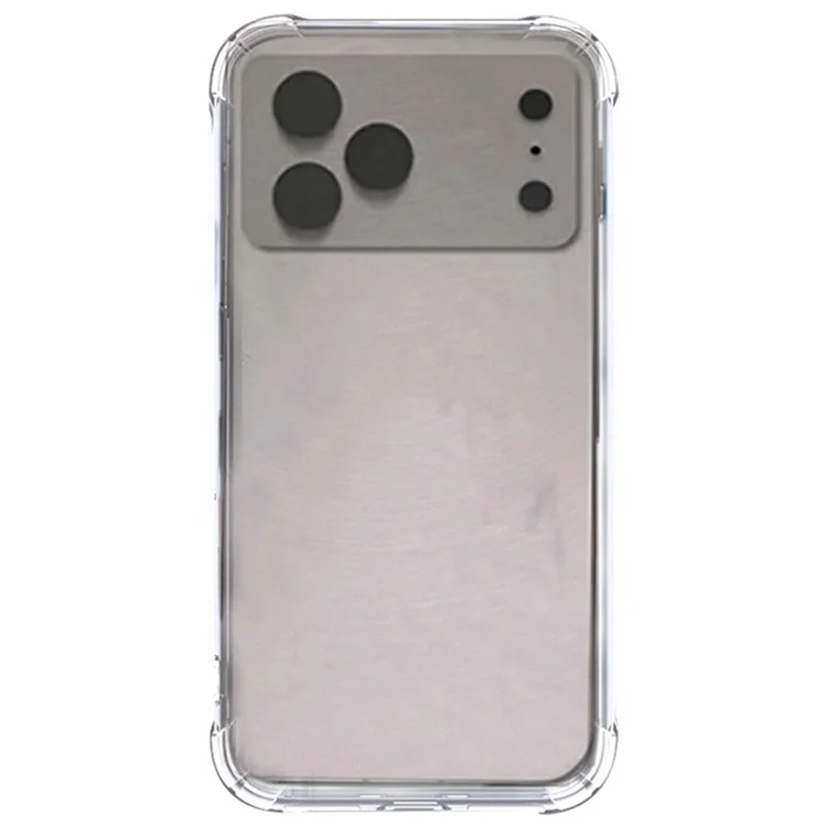 SHANWO For iPhone 17 Pro Max TPU Clear Case 1.5mm Shockproof Mobile Phone Back Cover