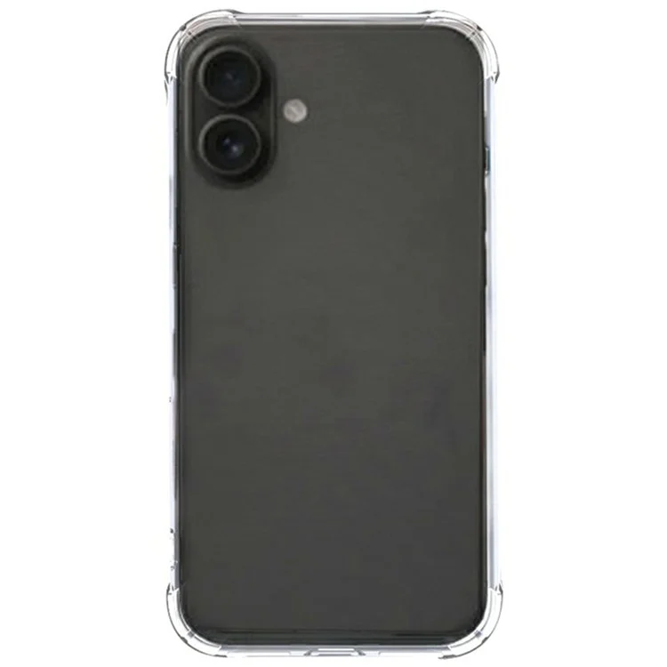 SHANWO For iPhone 17 TPU Clear Case 1.5mm Shockproof Mobile Phone Back Cover