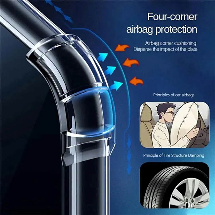 SHANWO For iPhone 17 TPU Clear Case 1.5mm Shockproof Mobile Phone Back Cover