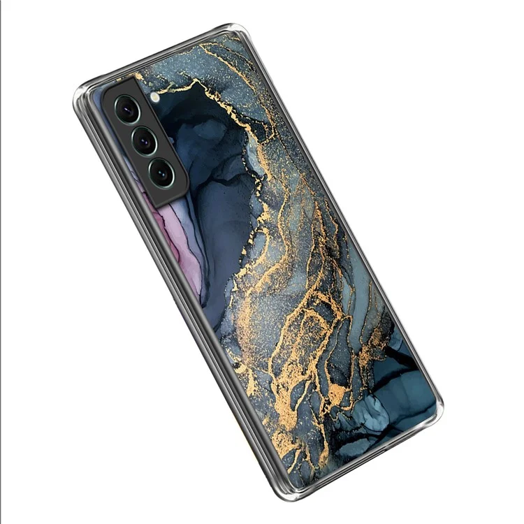 Para Samsung Galaxy S23 Abstract Marble Pattern Printed Phone Case IMD TPU Shockproof Protective Cover - Style K